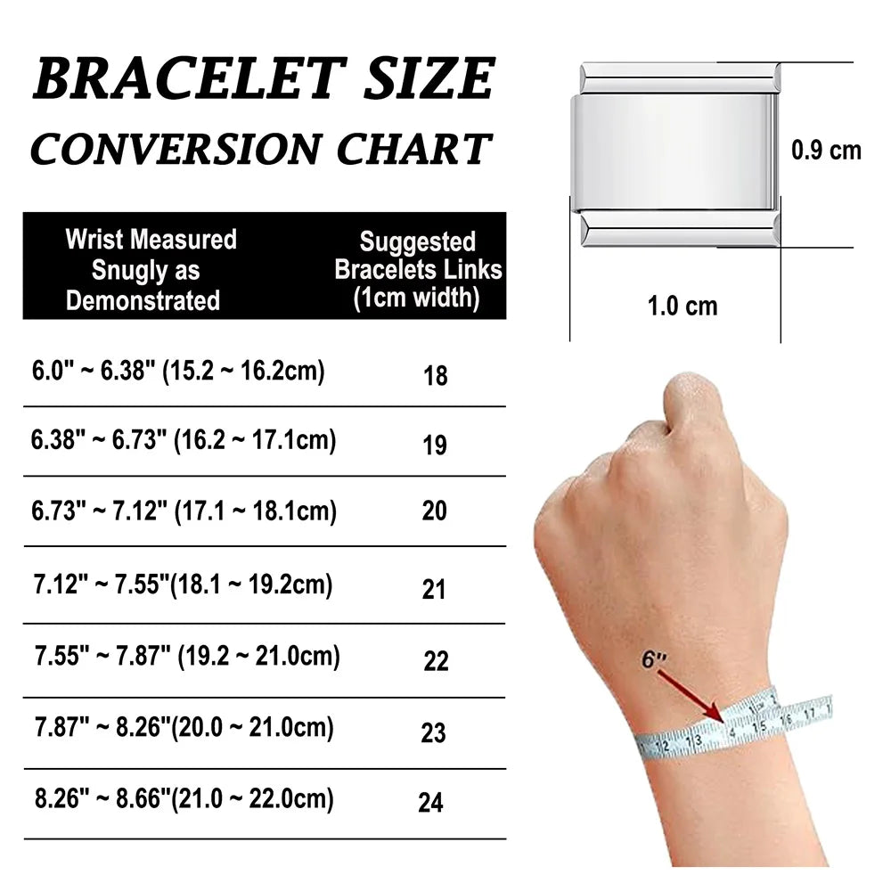 Universal Italian Charm Bracelet - Assembled Module Bangle