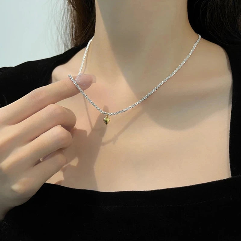 Tassel Necklace for Women Golden Silver Color Triangle Pendant