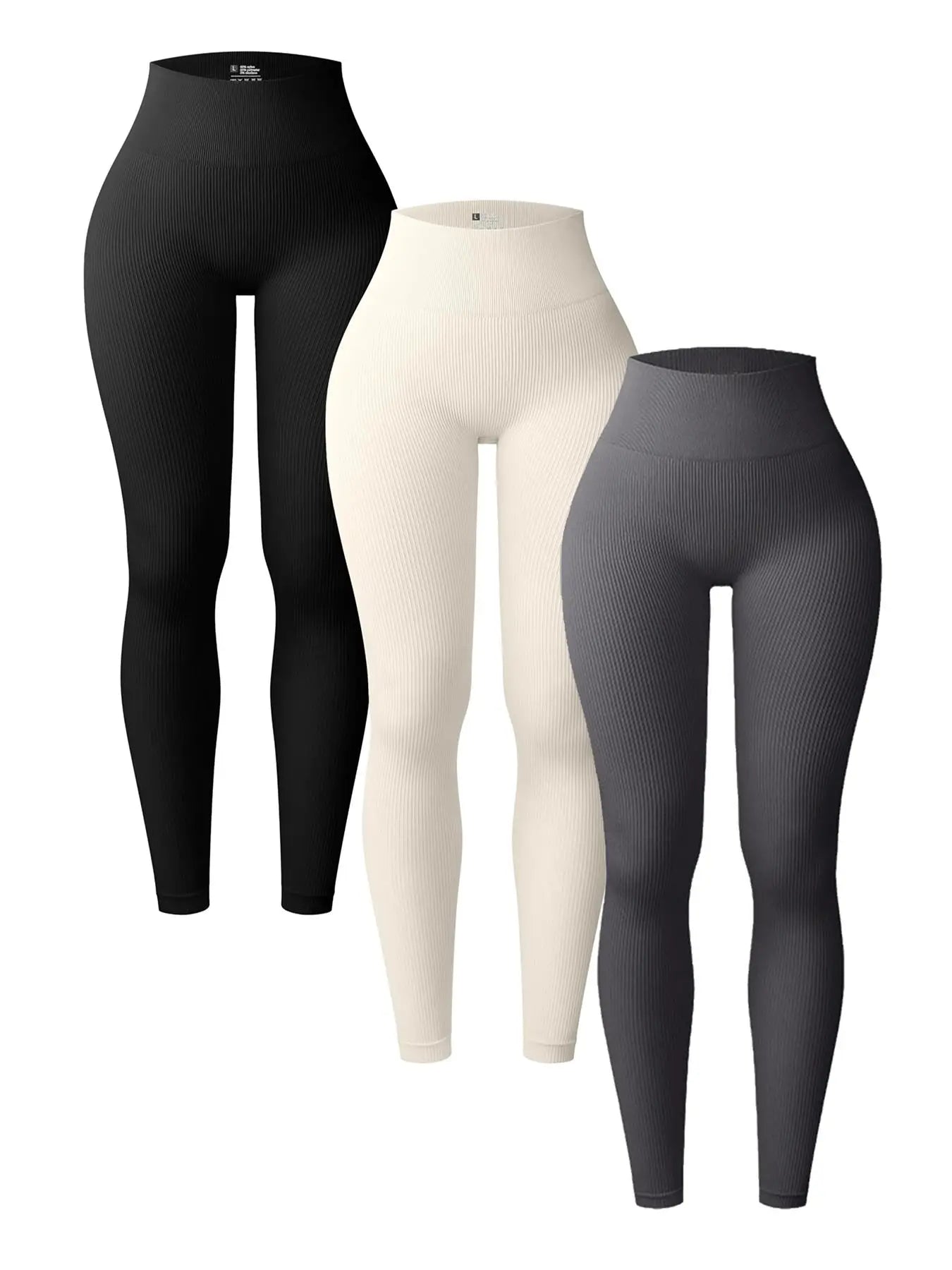 High-Waisted Ribbed Yoga Pants