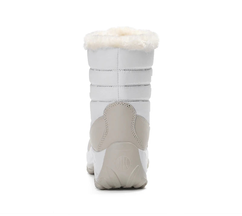 Women's Waterproof Fur-Lined Platform Snow Boots