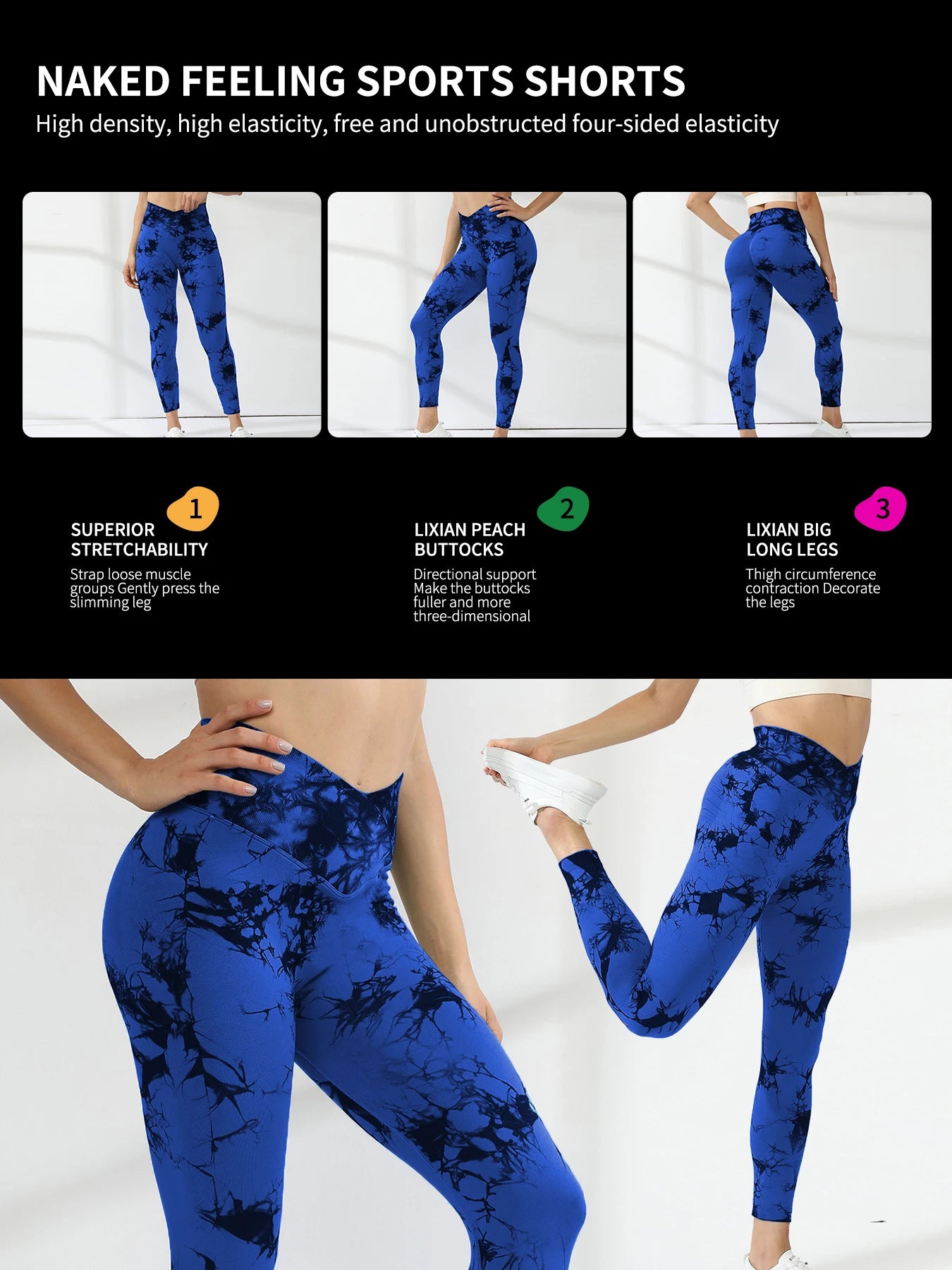 High-Waisted Hip-Lifting Yoga Pants for Women