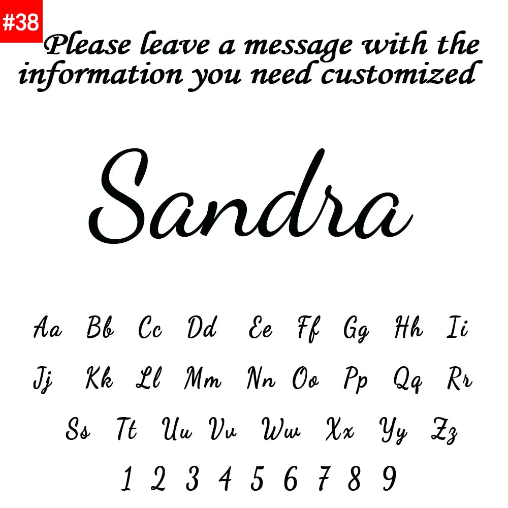 Customized Name Letter Necklace - Personalized Stainless Steel