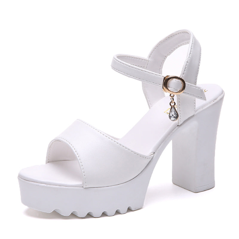 Women's Platform Wedge Buckle High Heel Sandals