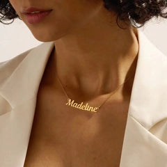 Customized Name Letter Necklace - Personalized Stainless Steel