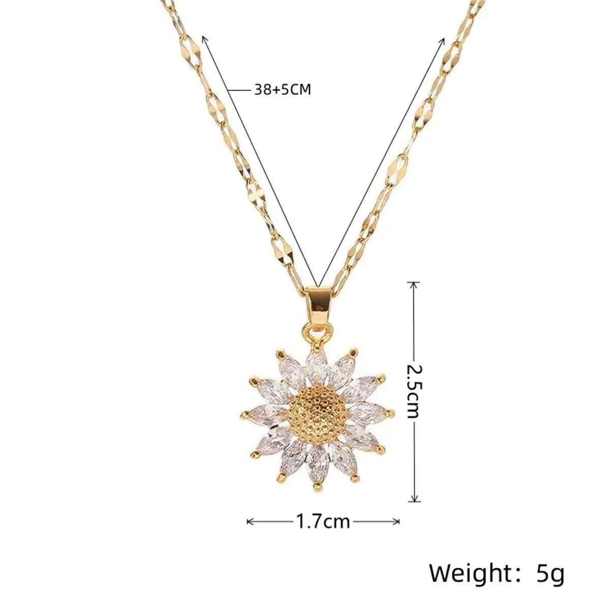 Cute Zircon Necklace for Women - Micro Inlaid Fashion Jewelry