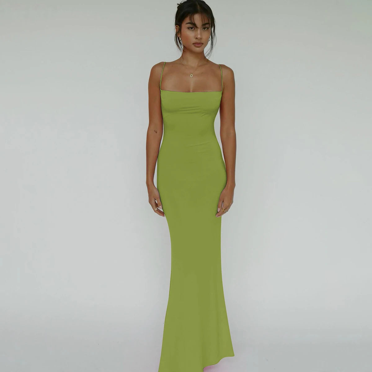 Spring Sleeveless Backless Y2K Bodycon Maxi Prom Dress