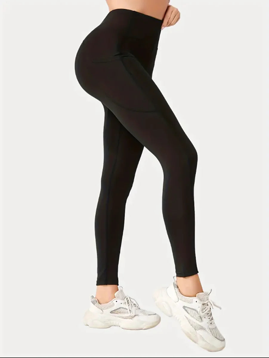 High Waist Hip Lifting Pocket Yoga Leggings for Women