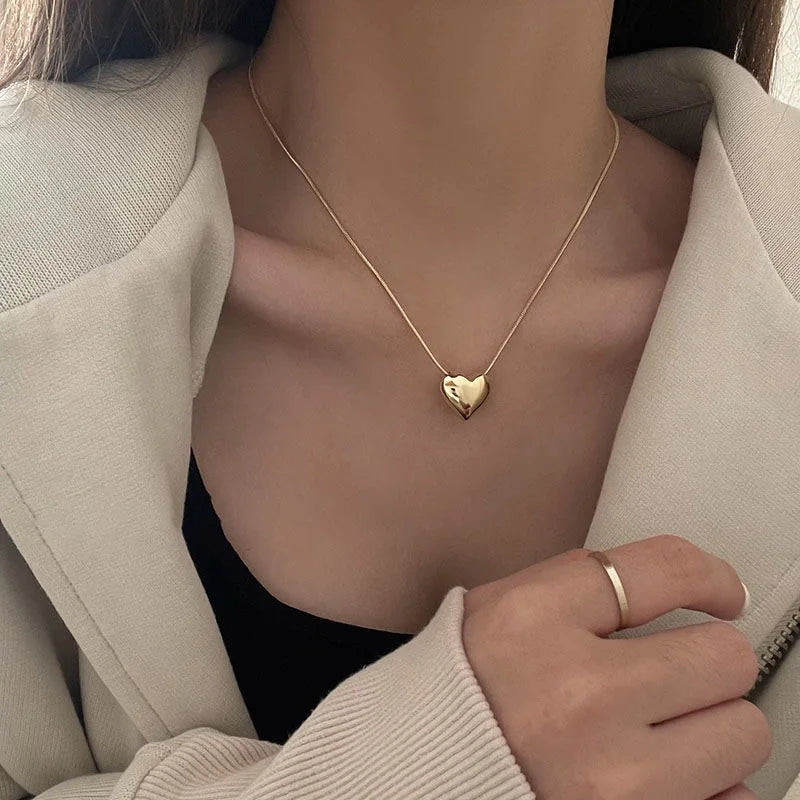 Tassel Necklace for Women Golden Silver Color Triangle Pendant