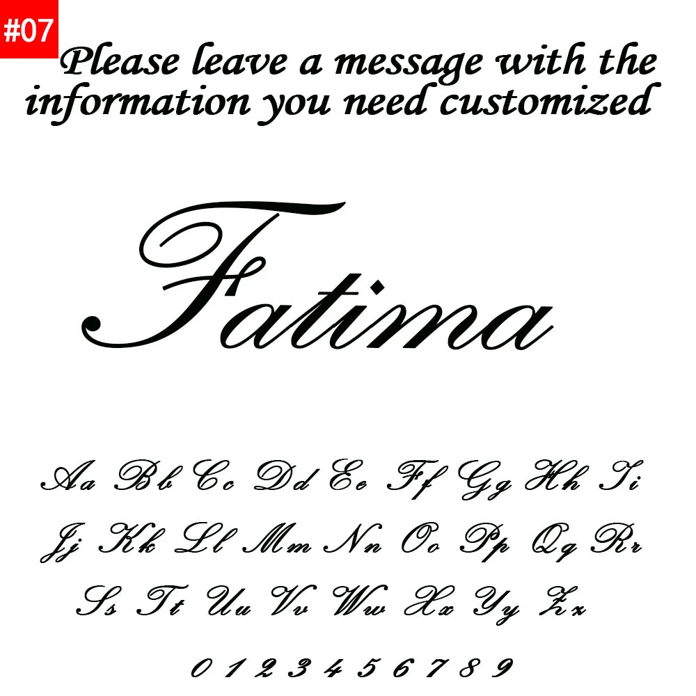 Customized Name Letter Necklace - Personalized Stainless Steel