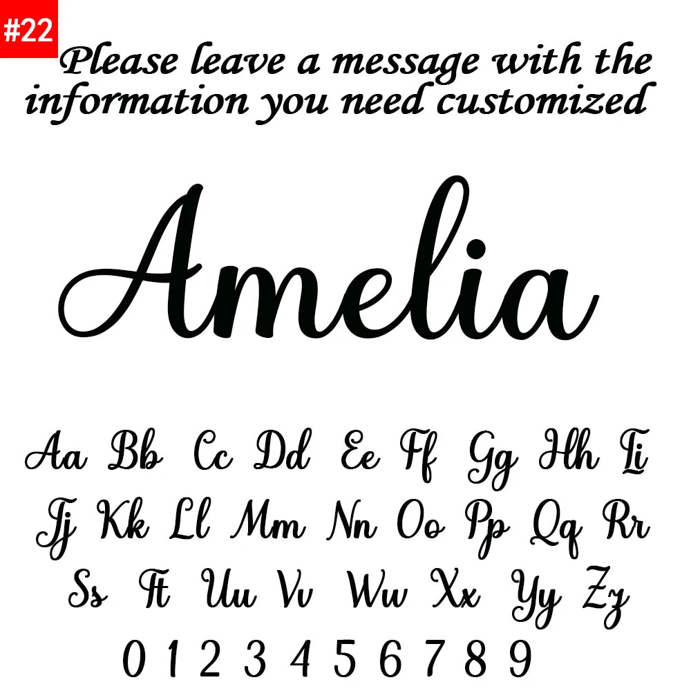 Customized Name Letter Necklace - Personalized Stainless Steel