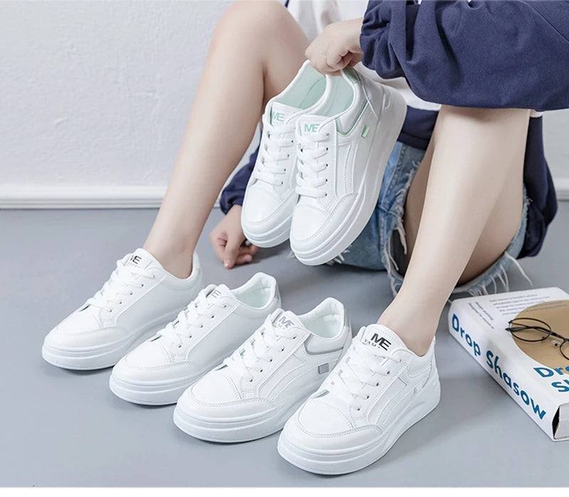 Women's Breathable Thick Sole Platform Sneakers