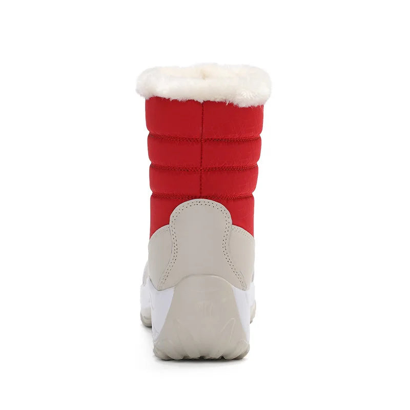 Women's Waterproof Fur-Lined Platform Snow Boots