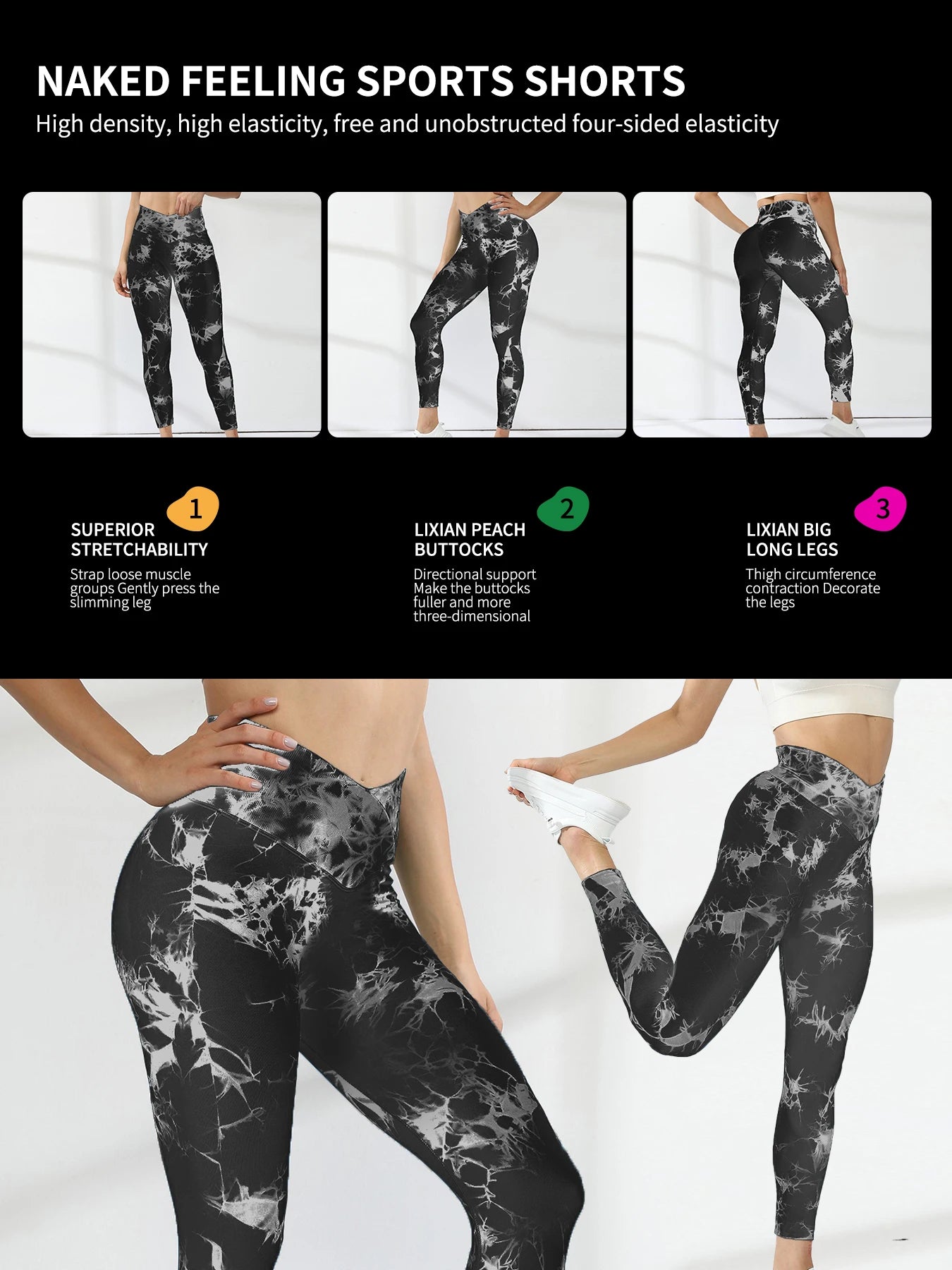 High-Waisted Hip-Lifting Yoga Pants for Women