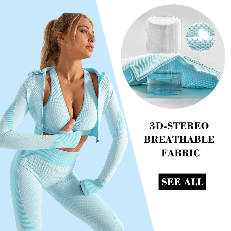 2/3PCS Seamless Women's Yoga Set