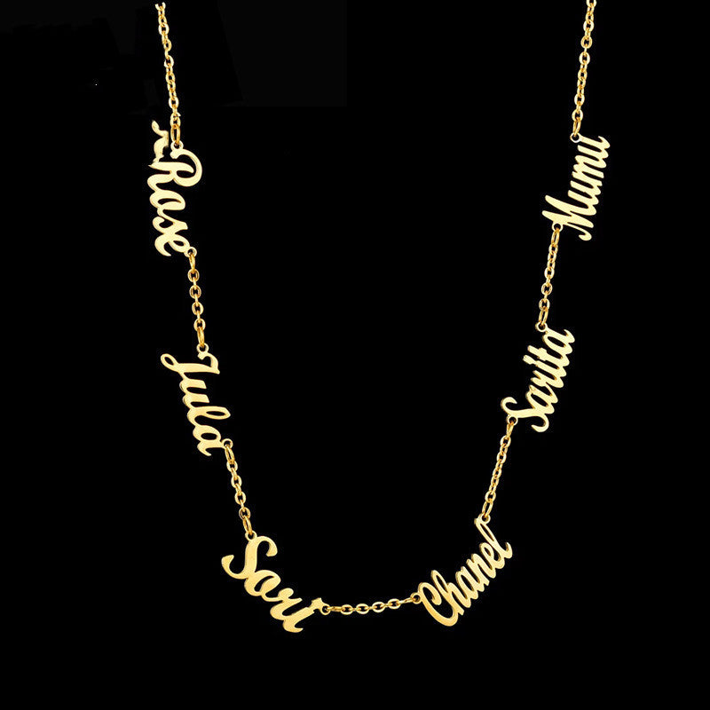 CUSTOMIZE MULTIPLE NAME NECKLACE