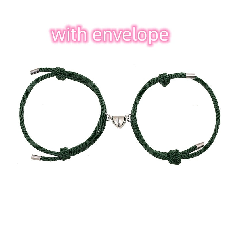 SIMPLE NYLON LOVE MAGNETIC BRACELET